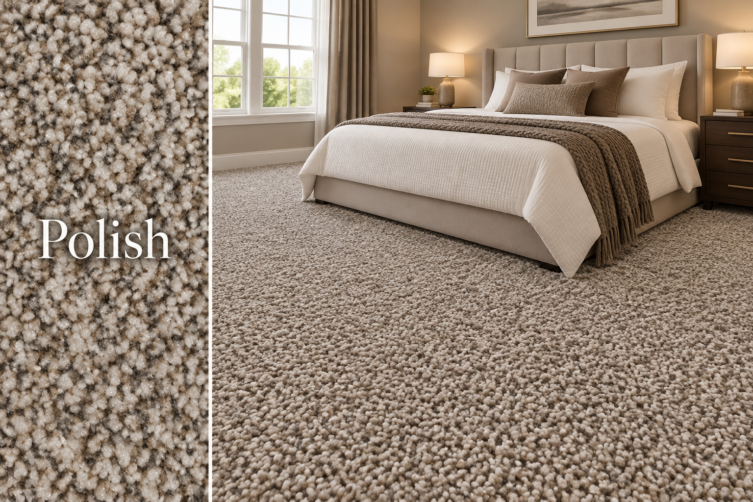 Elegant Polish carpet color detail
