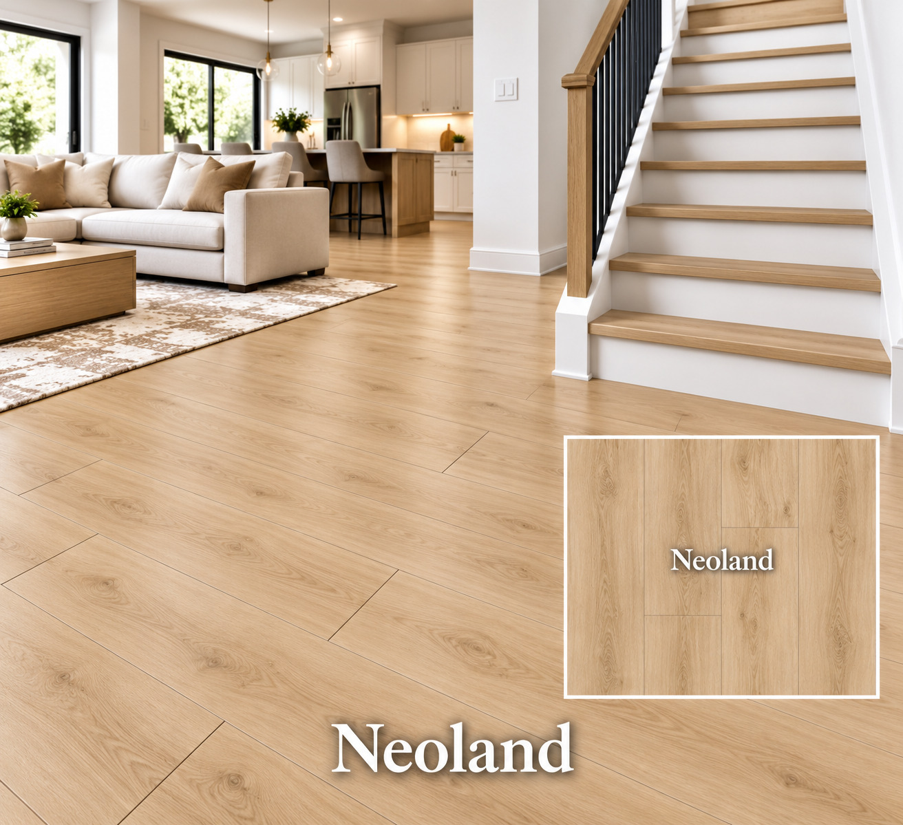 Heemo Neoland luxury vinyl plank color detail