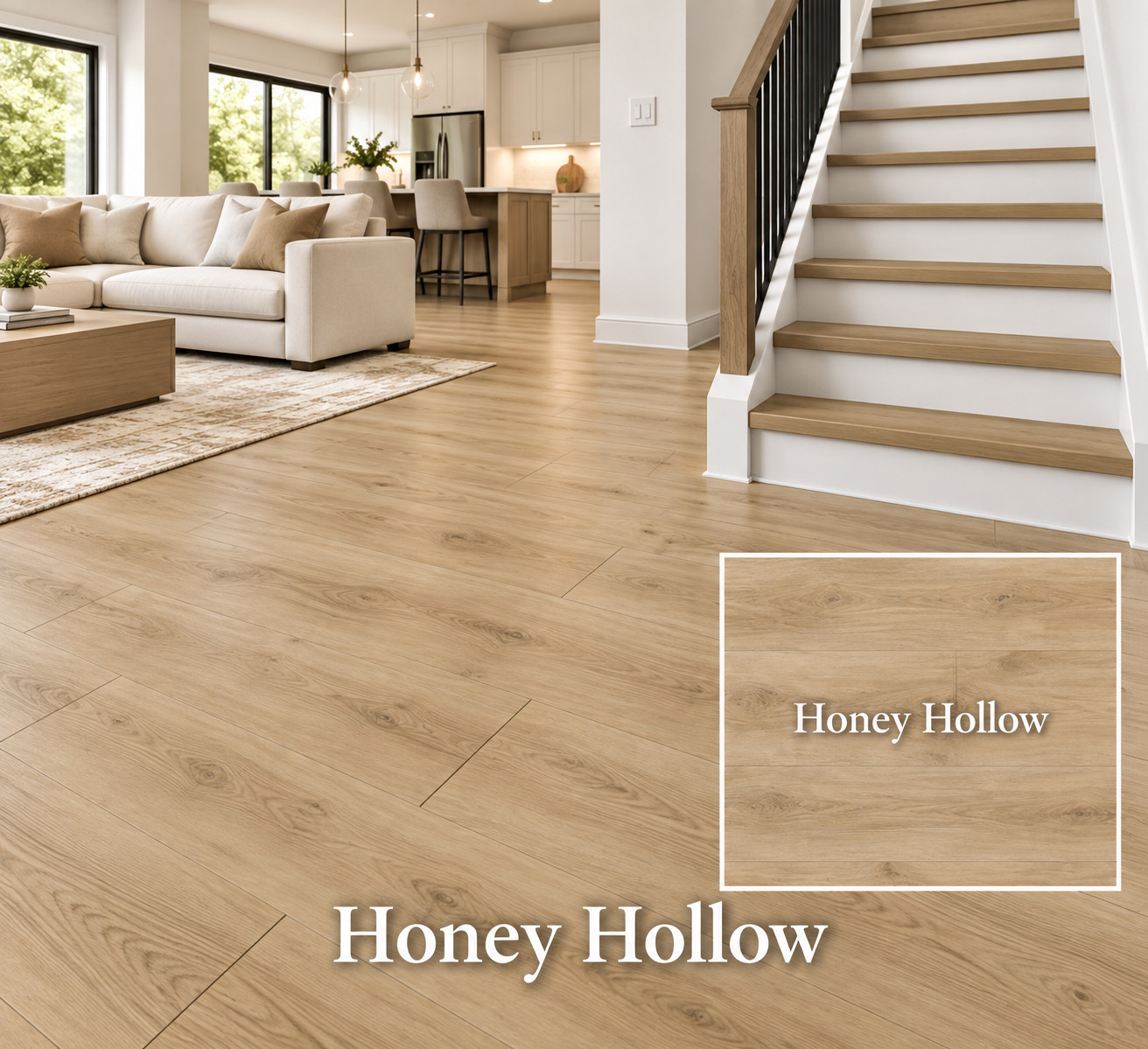 MSI Laurel Reserve Honey Hollow luxury vinyl plank color detail