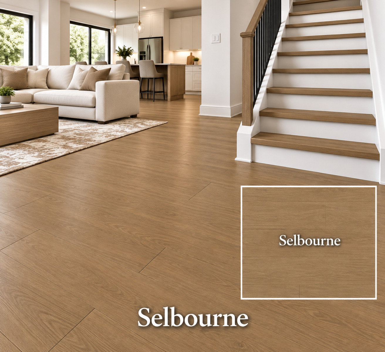 MSI Laurel Reserve Selbourne luxury vinyl plank color detail